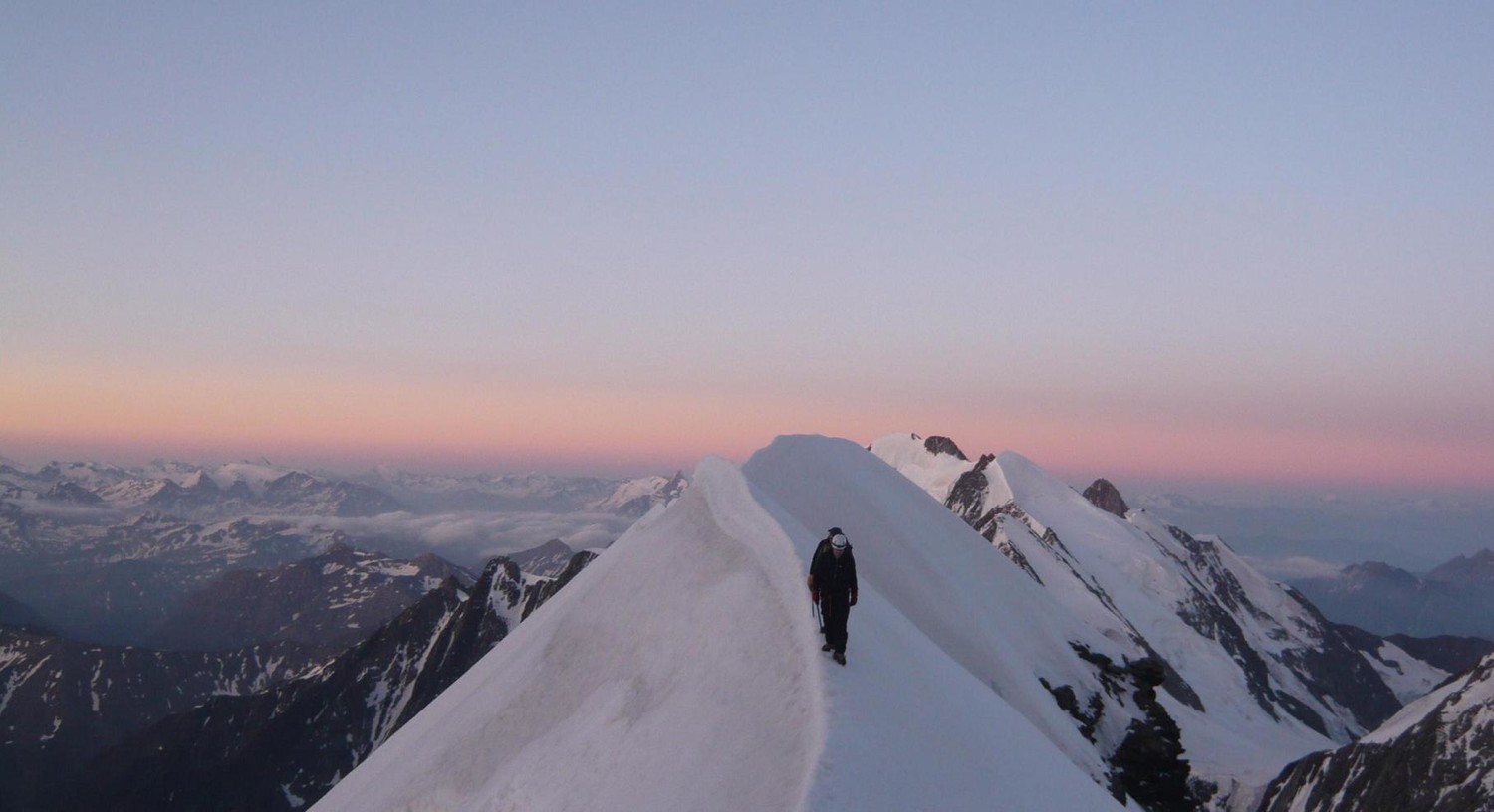 Arete sous le ressaut rocheux