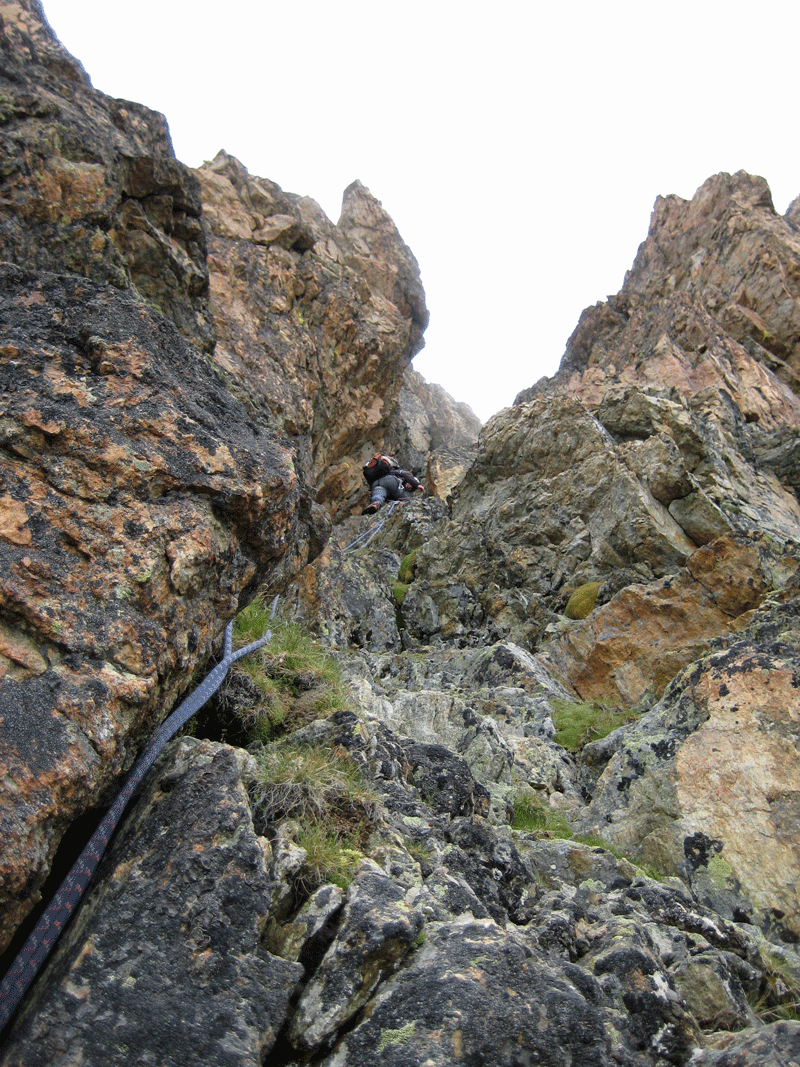 Le dernier couloir avant le sommet