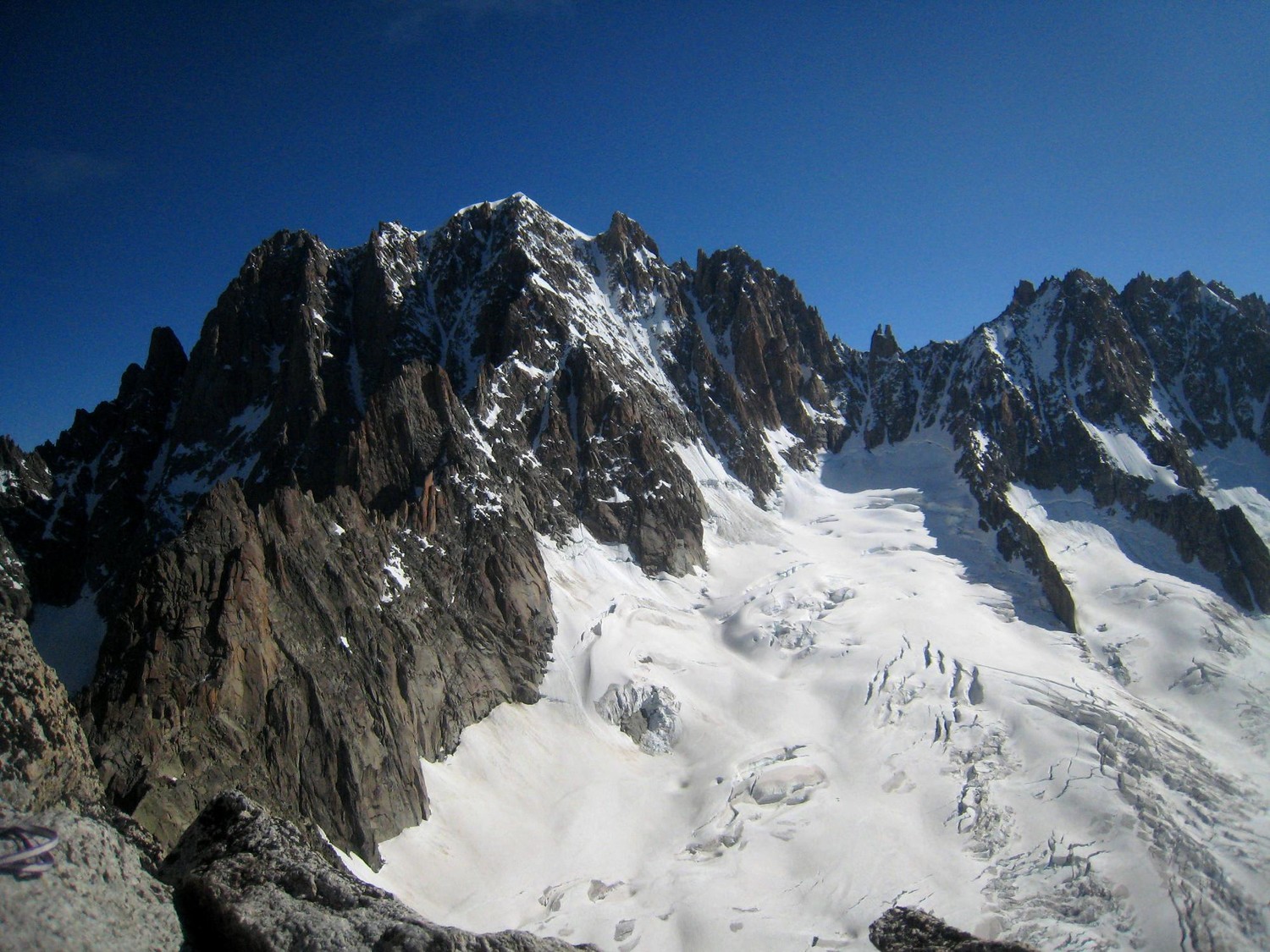 le Verte et les Droites depuis le sommet du Moine
