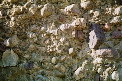 Conglomérat. Roche sédimentaire détritique. Conglomérat. Roche sédimentaire détritique.