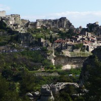 Paysage calcaire aux Baux-de-Provence