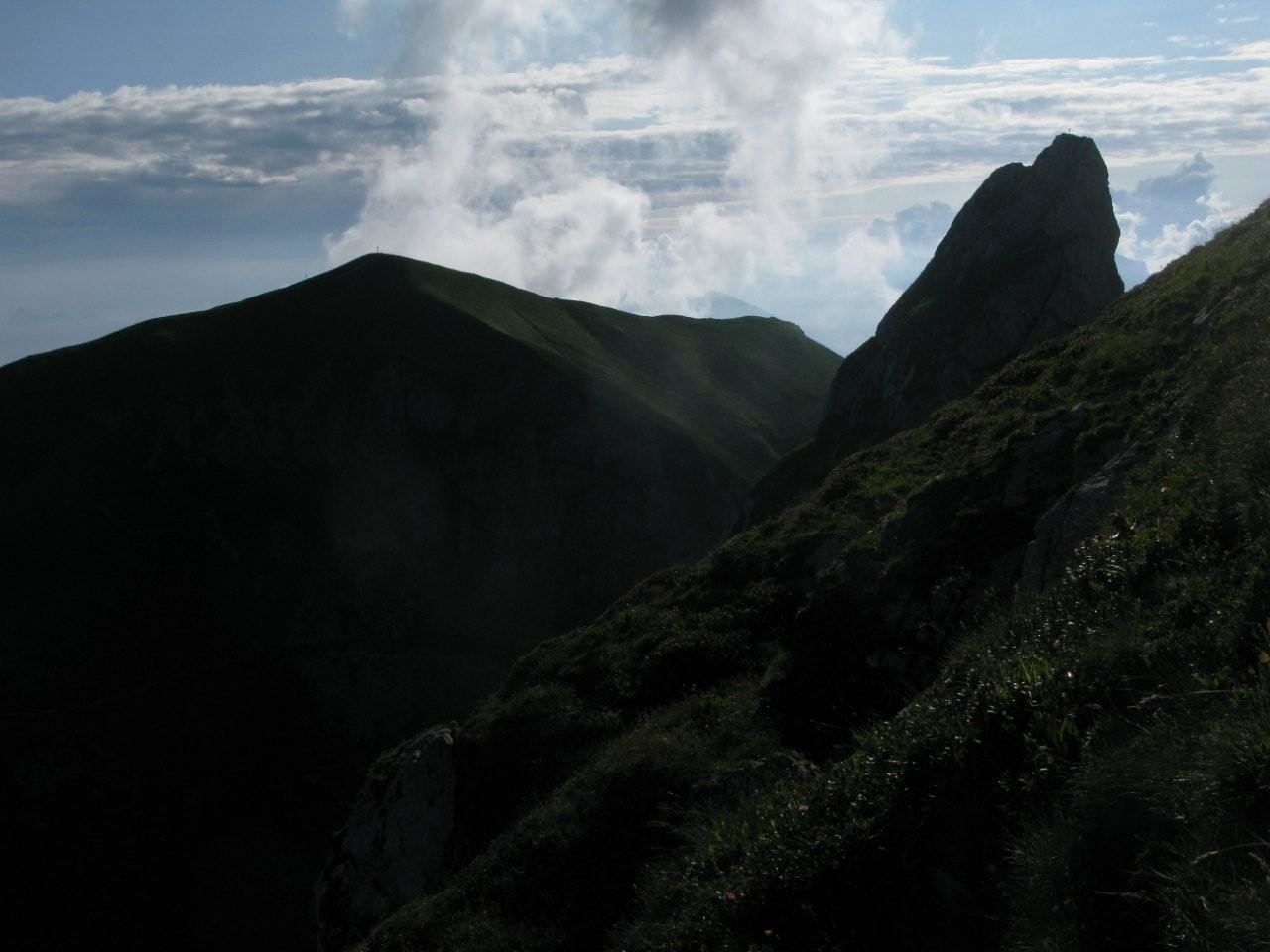 L'autre Jumelles et le Grammont depuis l'arête W