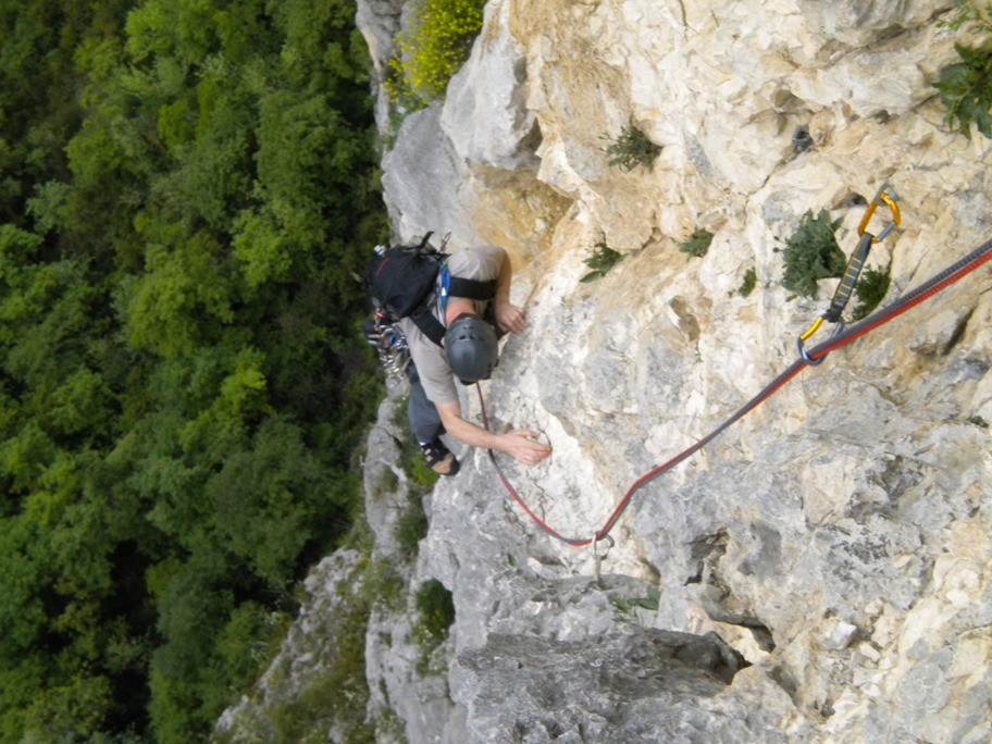 Francois dans l'avant derniere longueur