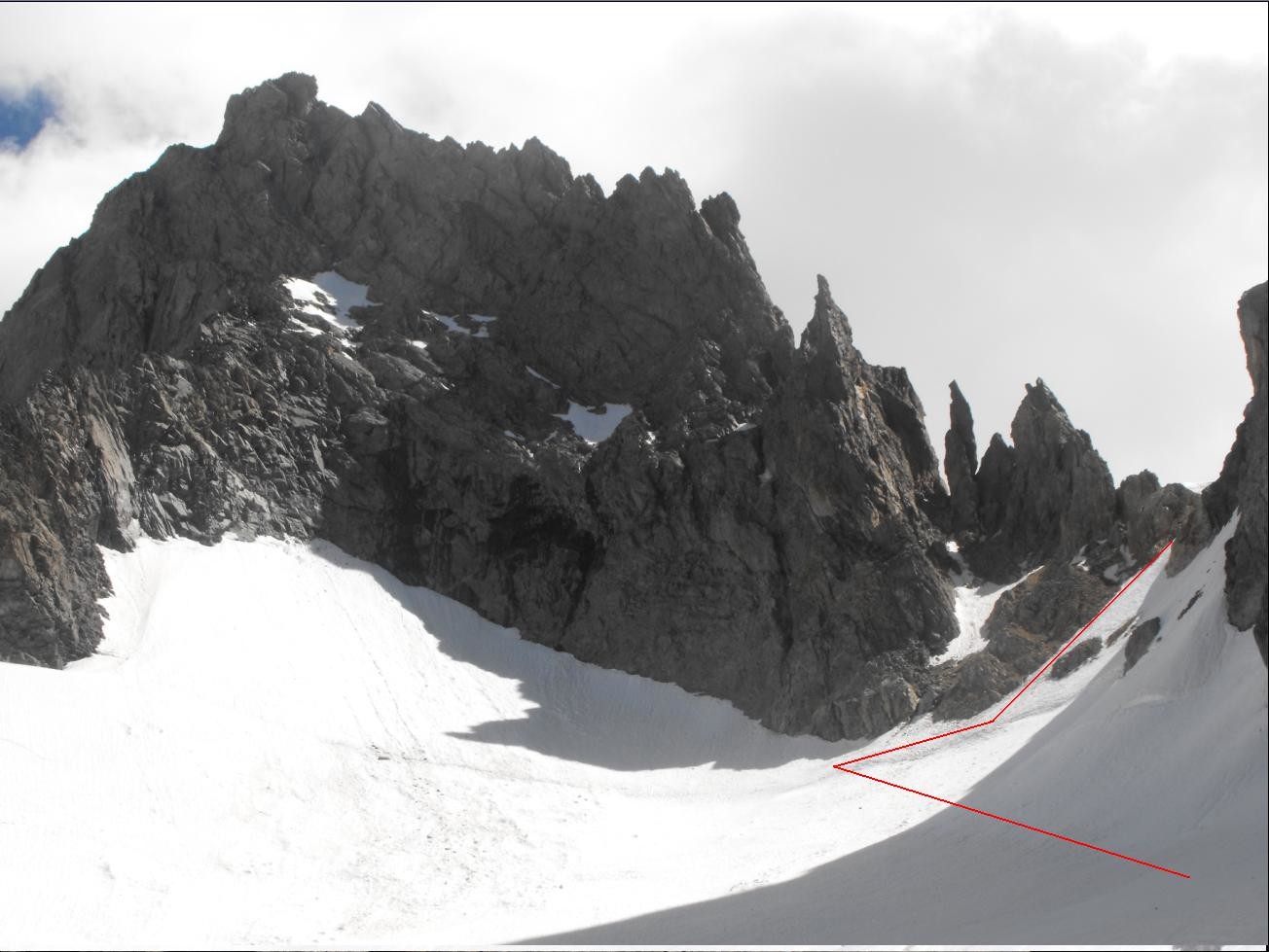Début de la descente du Col de Casse Déserte