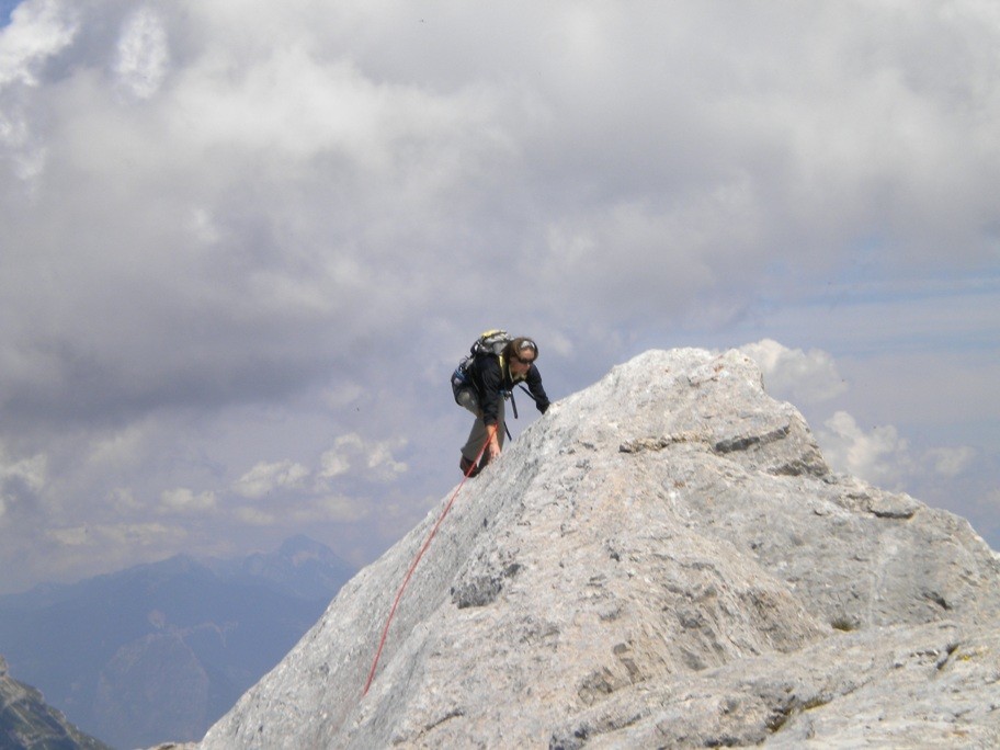 Sur l'arete terminal du Gerbier