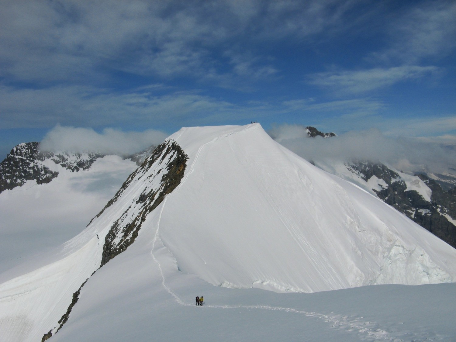 Piz Palü; d'un sommet à l'autre