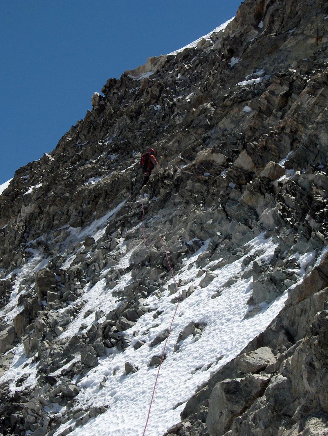 Les dernières longueurs avant le dôme des Ecrins