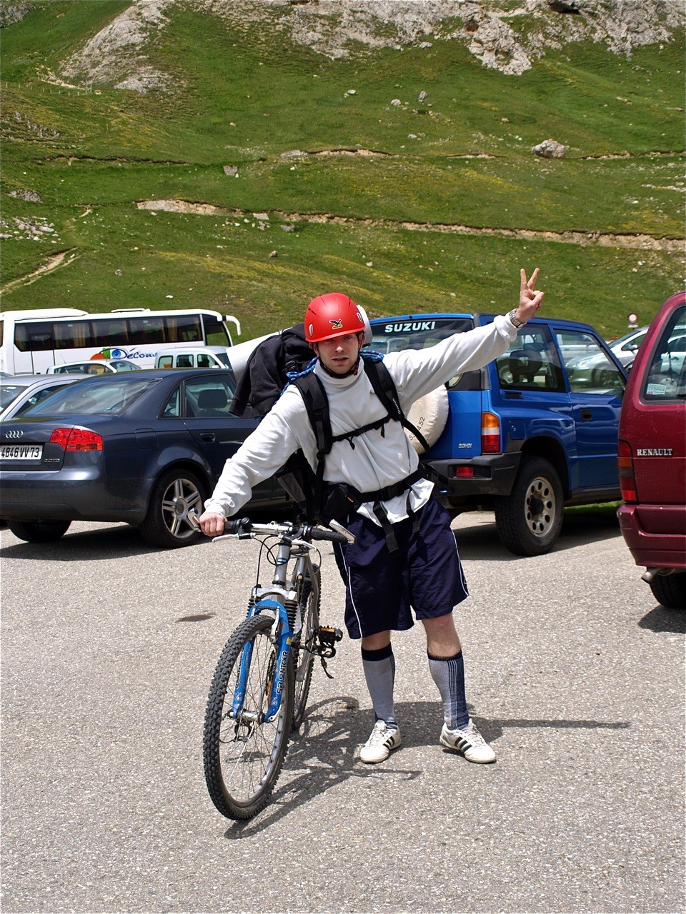 Arrivée au parking de Bellecombe