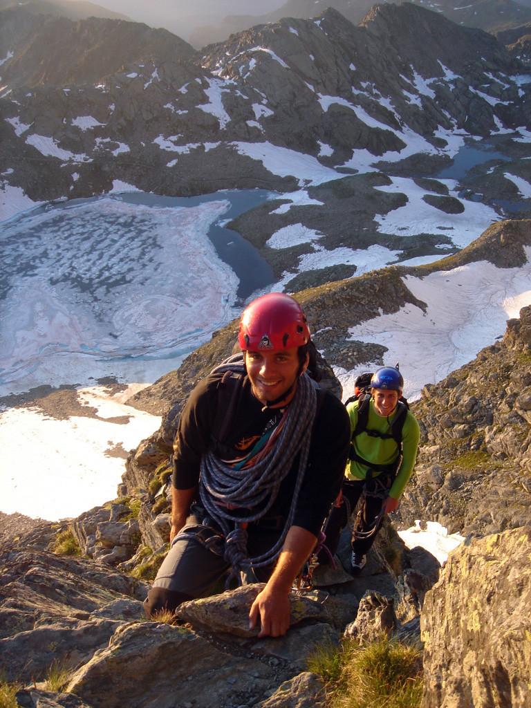 Viso Arête E : à l'attaque