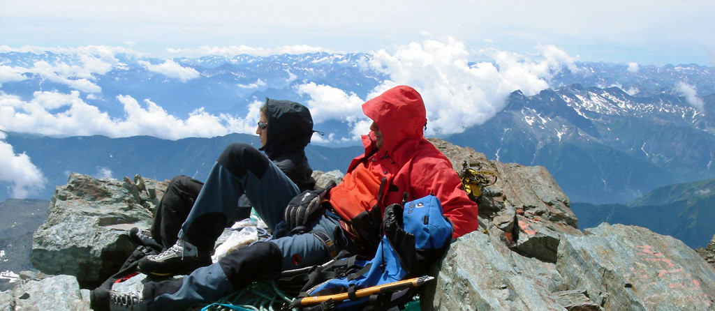 Viso Arête E : au sommet