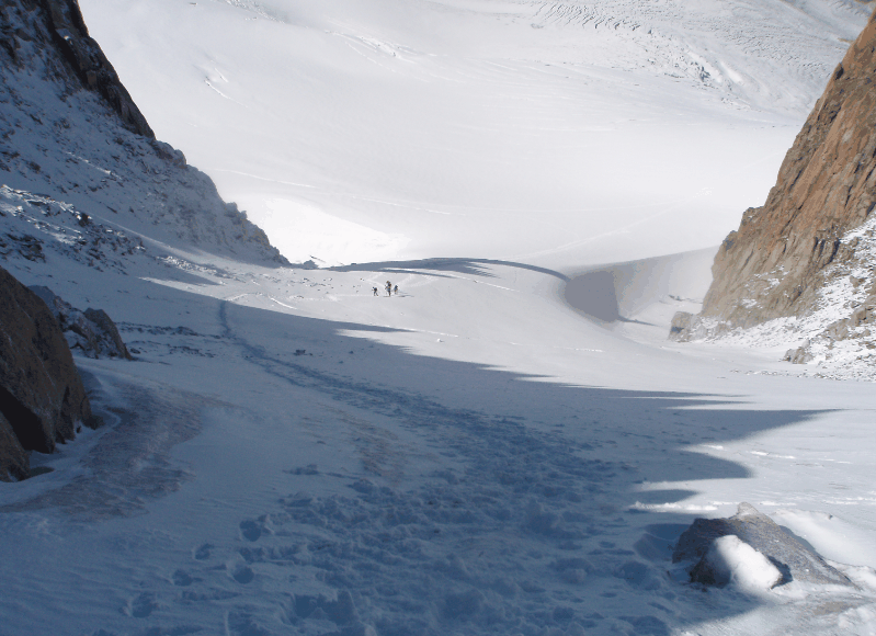 montée au col sup.