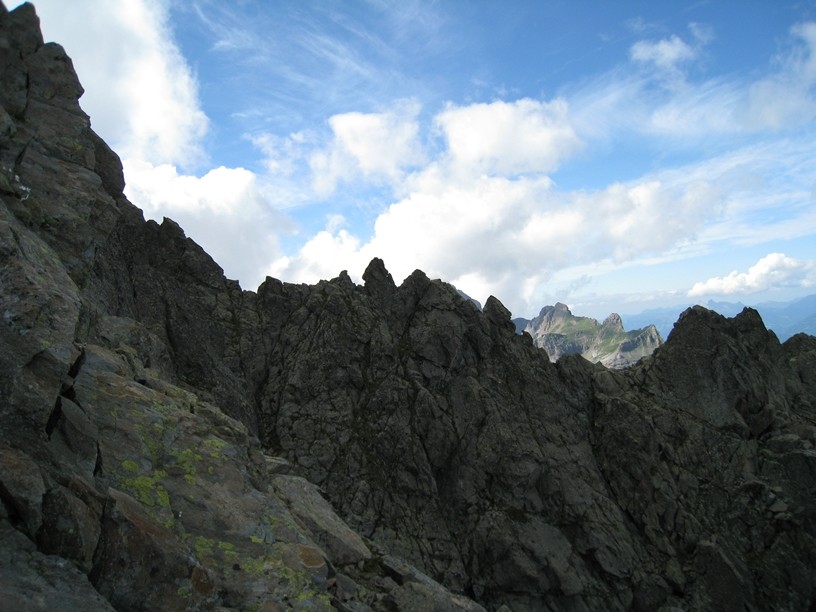 Arête NE du Luisin - la partie finale de l'arête