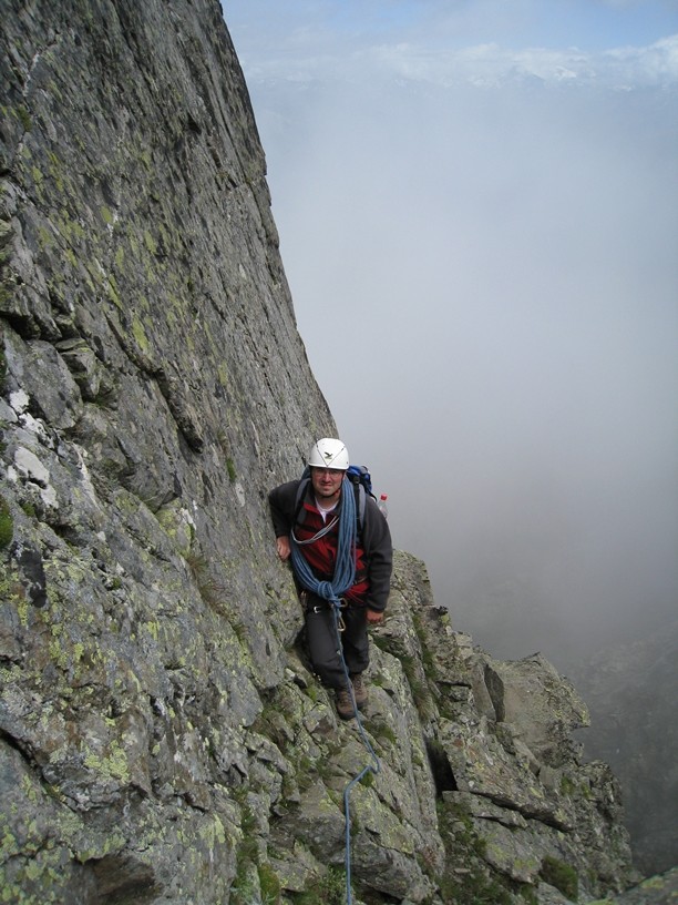 Arête NE du Luisin - vires versant Martigny