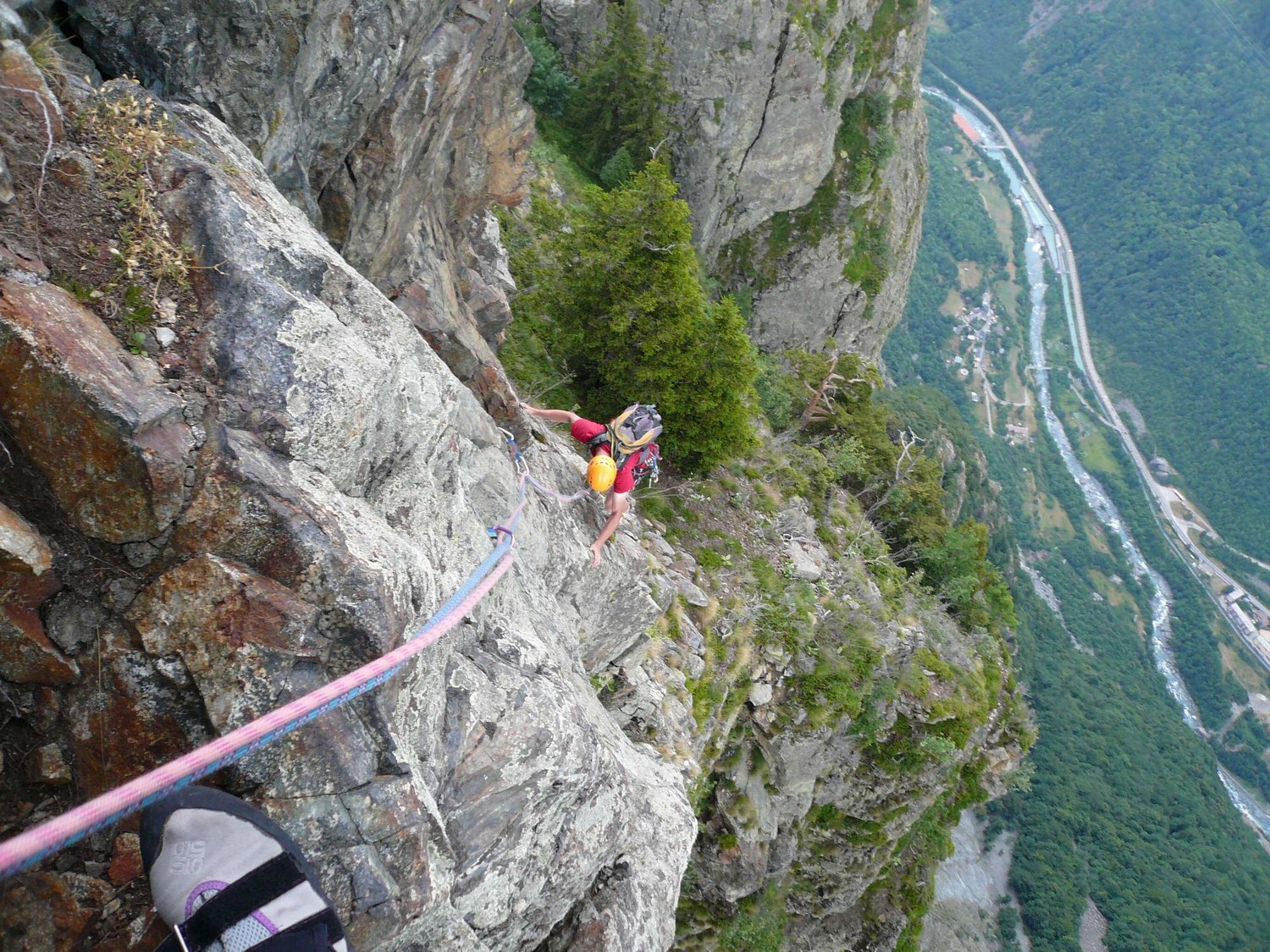 Grand Nez Péron L8, après la vire
