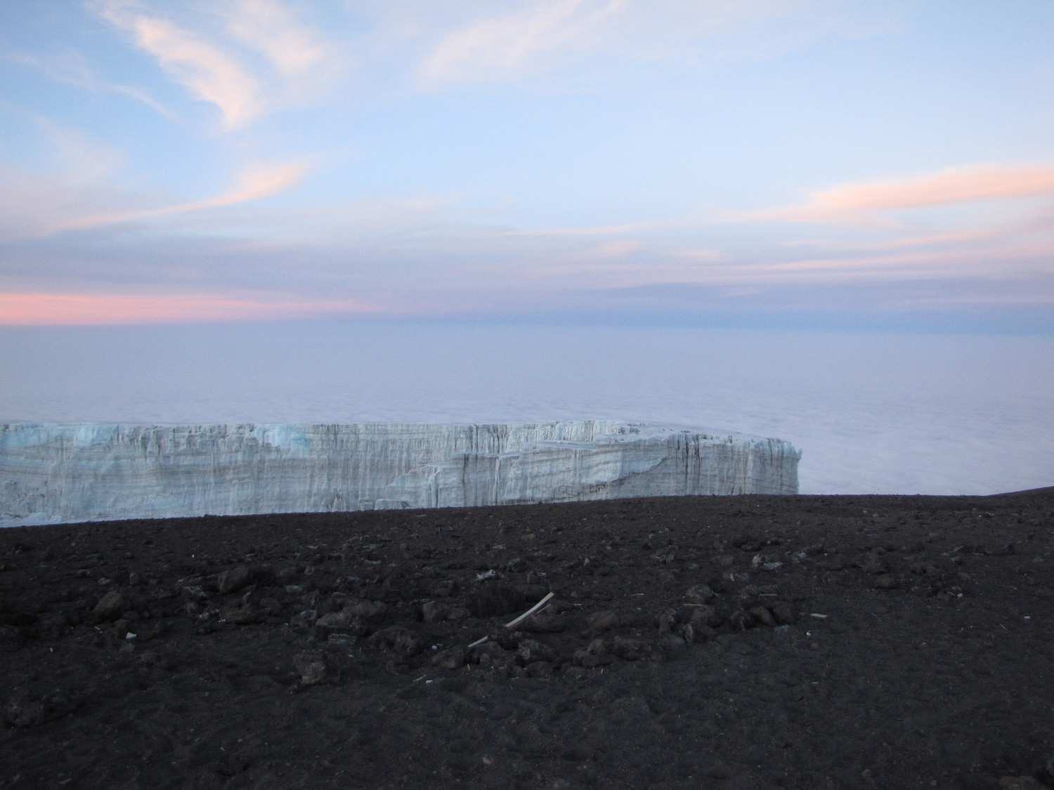 Les glaces du Southern Icefield depuis le sommet