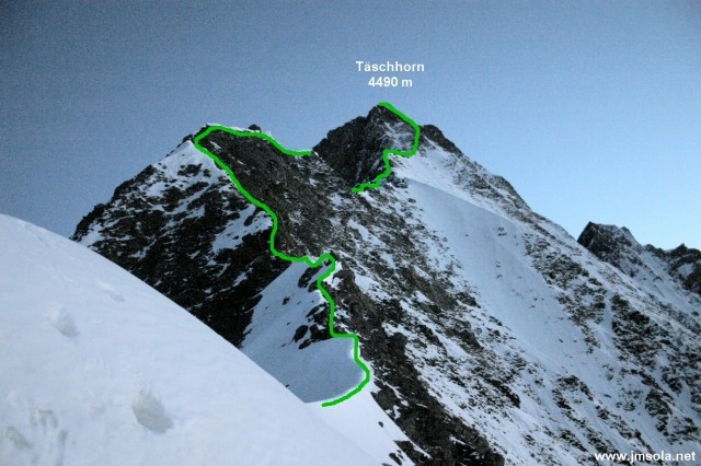 L'arête du Täschorn