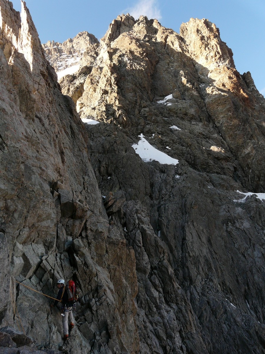 Coste Rouge - contournement en versant NW