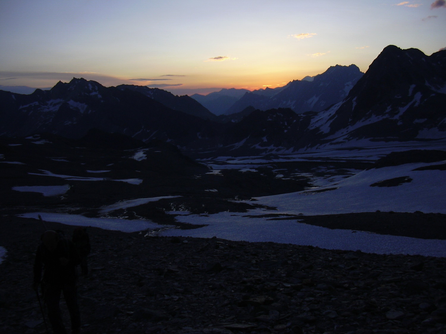 la montée matinale au col Cheilon