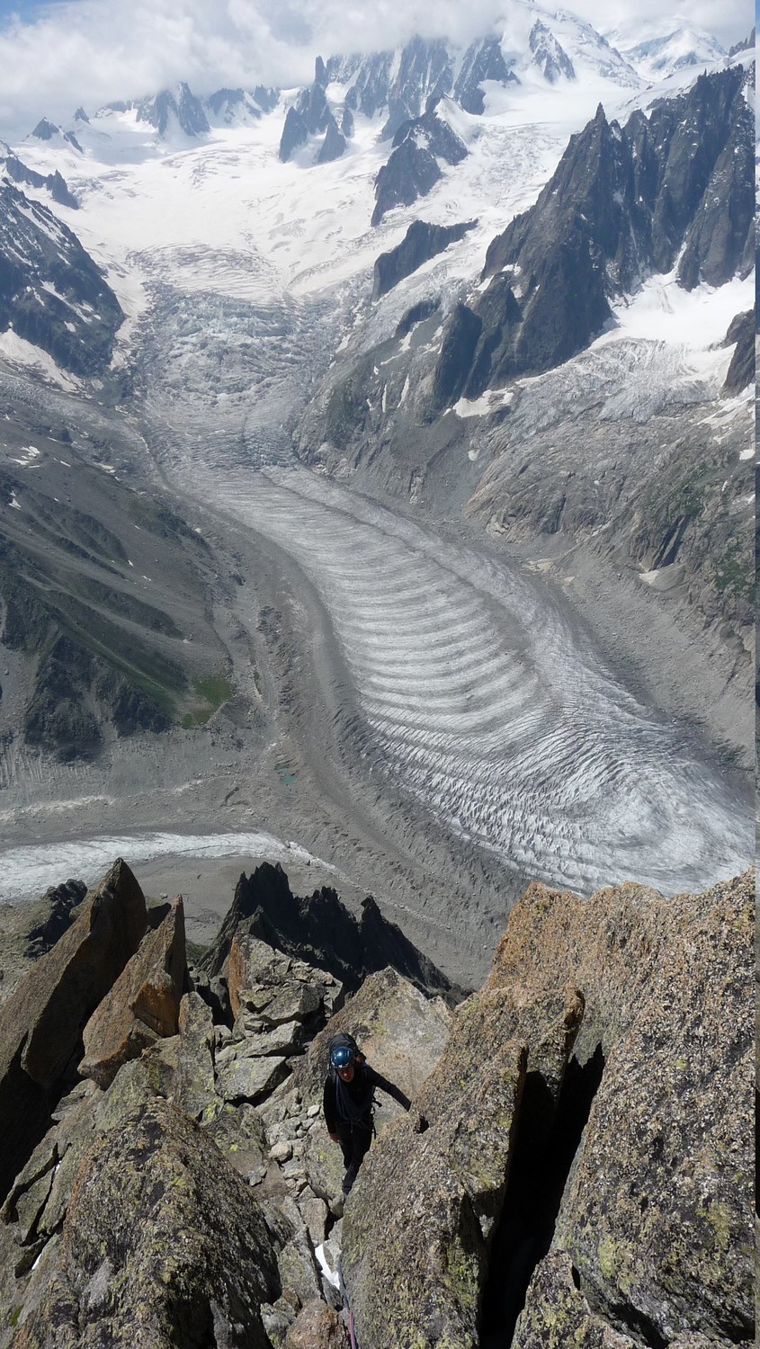 Stéphanie sur l'arête