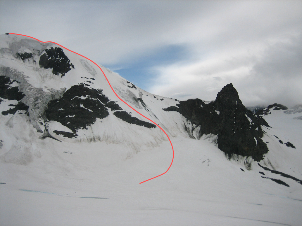 Pointe Marcel Kurz : Face N - Voie de droite