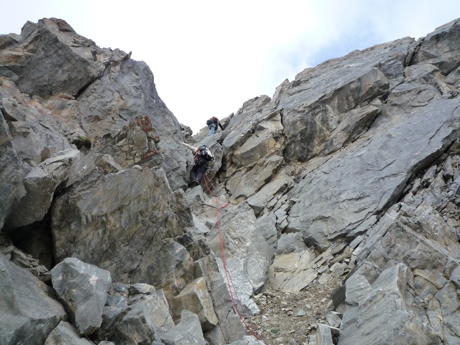 Montee dans l'aiguille