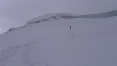 La passage des séracs sur le glacier