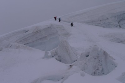 Détail sur le passage des séracs
