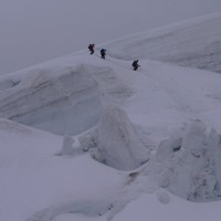Détail sur le passage des séracs