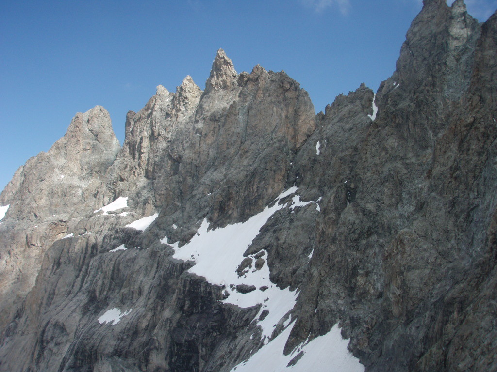 Versant S de la Meije depuis le Col du Pavé