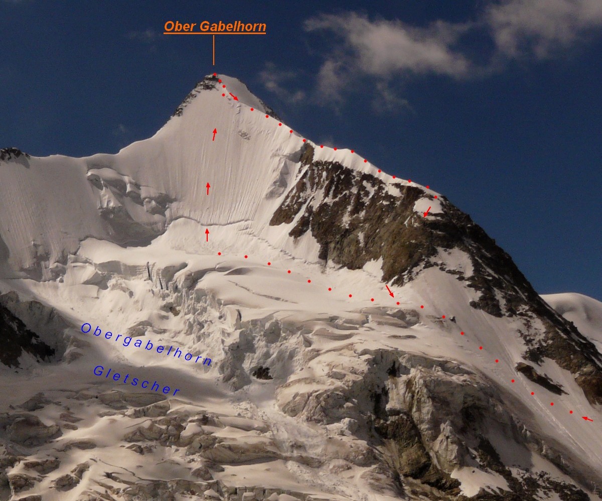 Ober Gabelhorn - face N