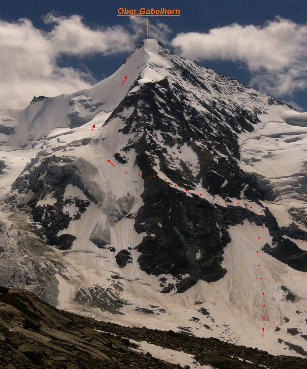 Ober Gabelhorn - face N