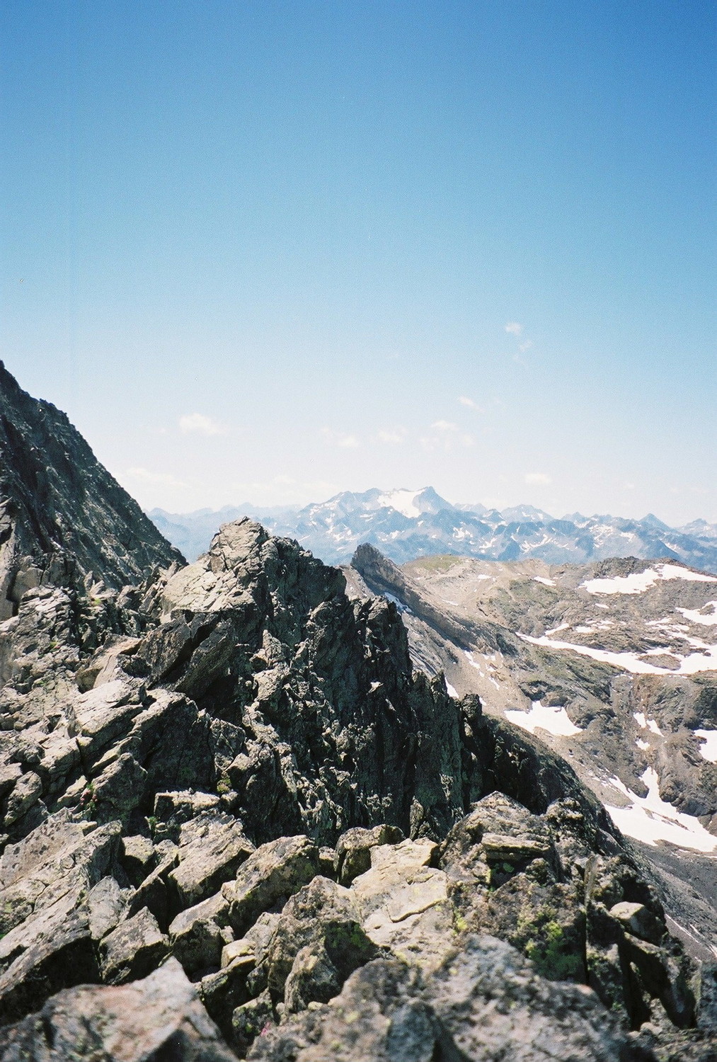 Départ arête vers Pic long du sommet du Maubic