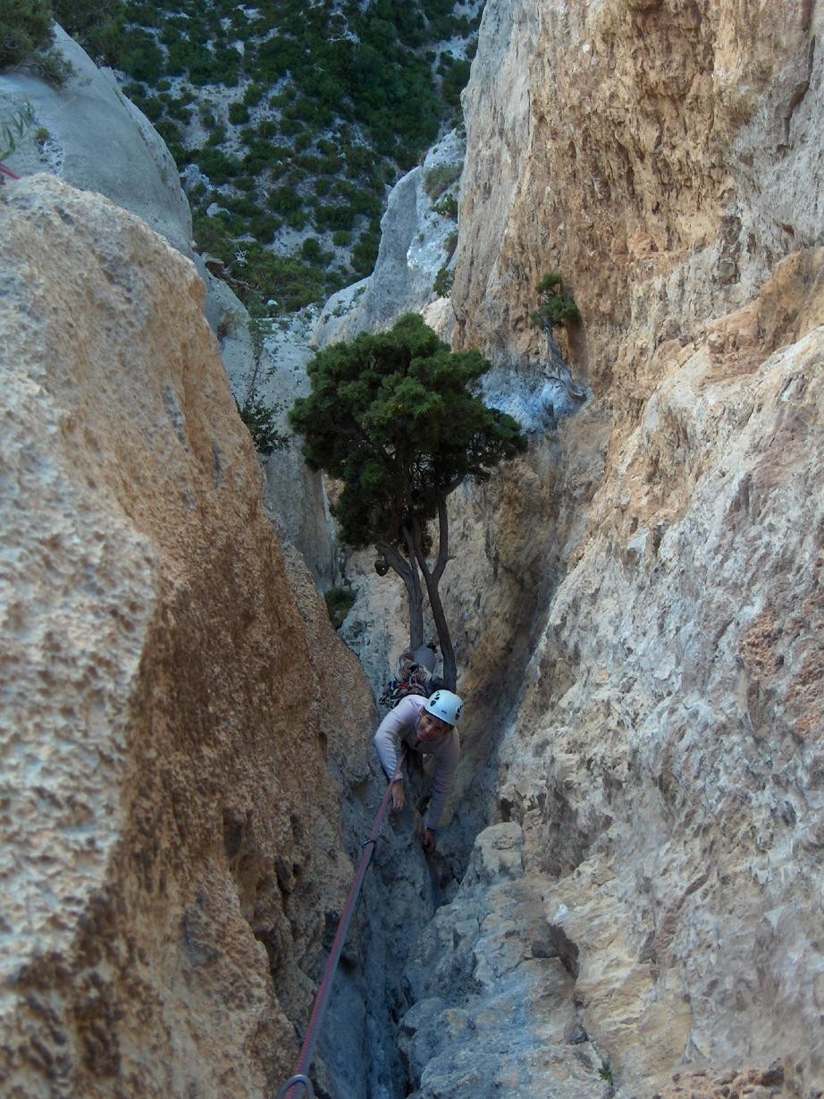 Belle cheminée en 6a