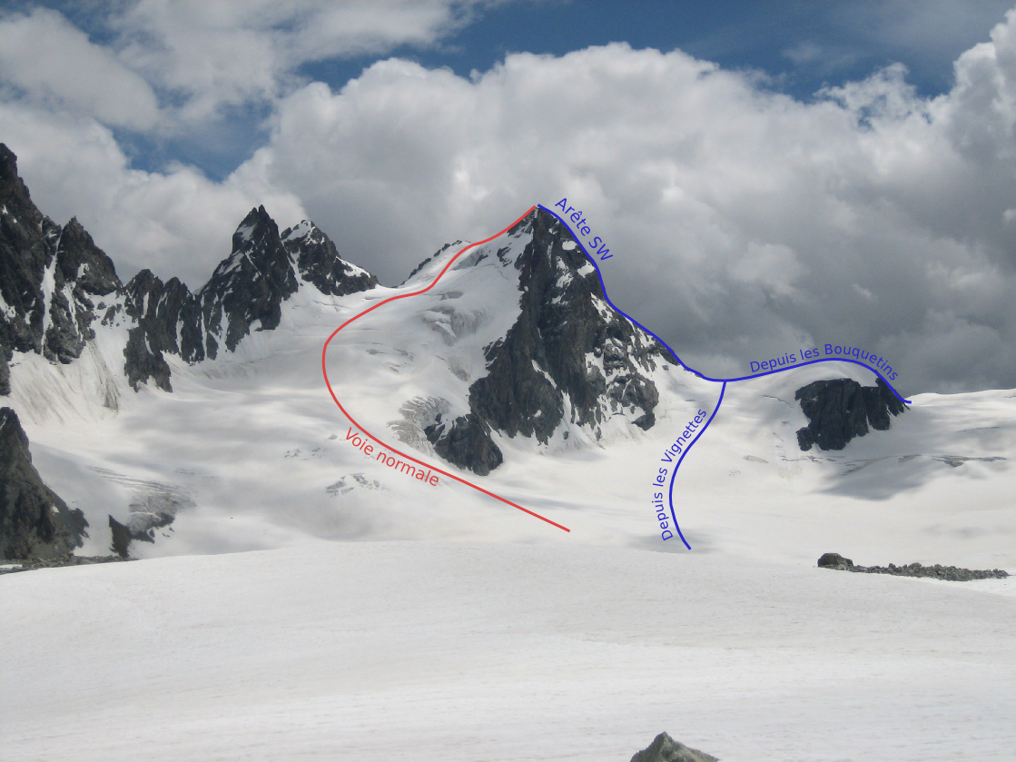 Arête SW de l’Evêque