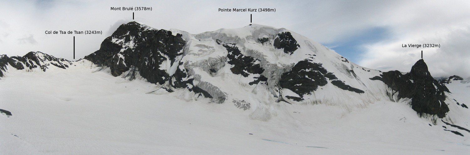 Mont Brulé, Face N