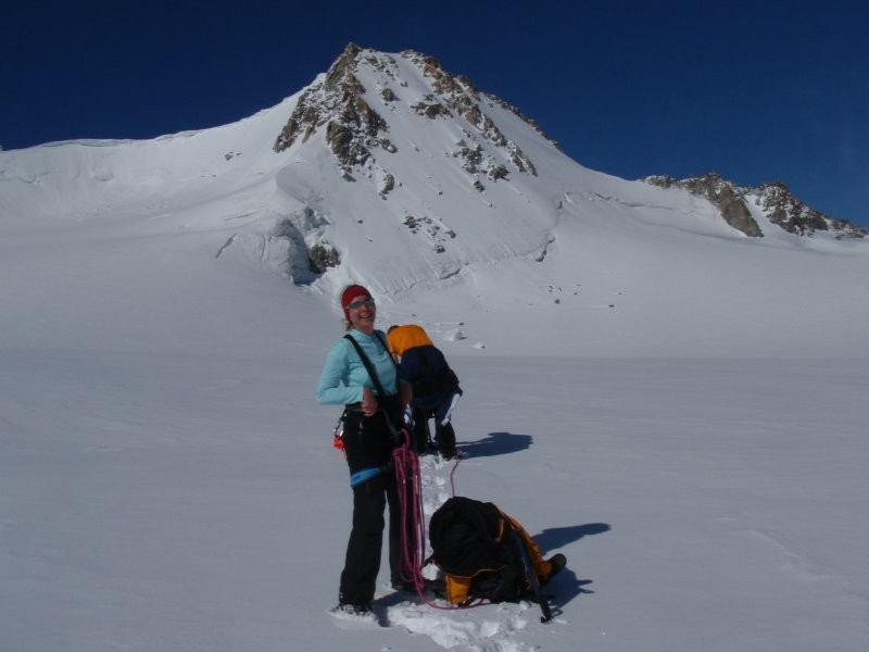 Au fond, Face Nord Tête Blanche