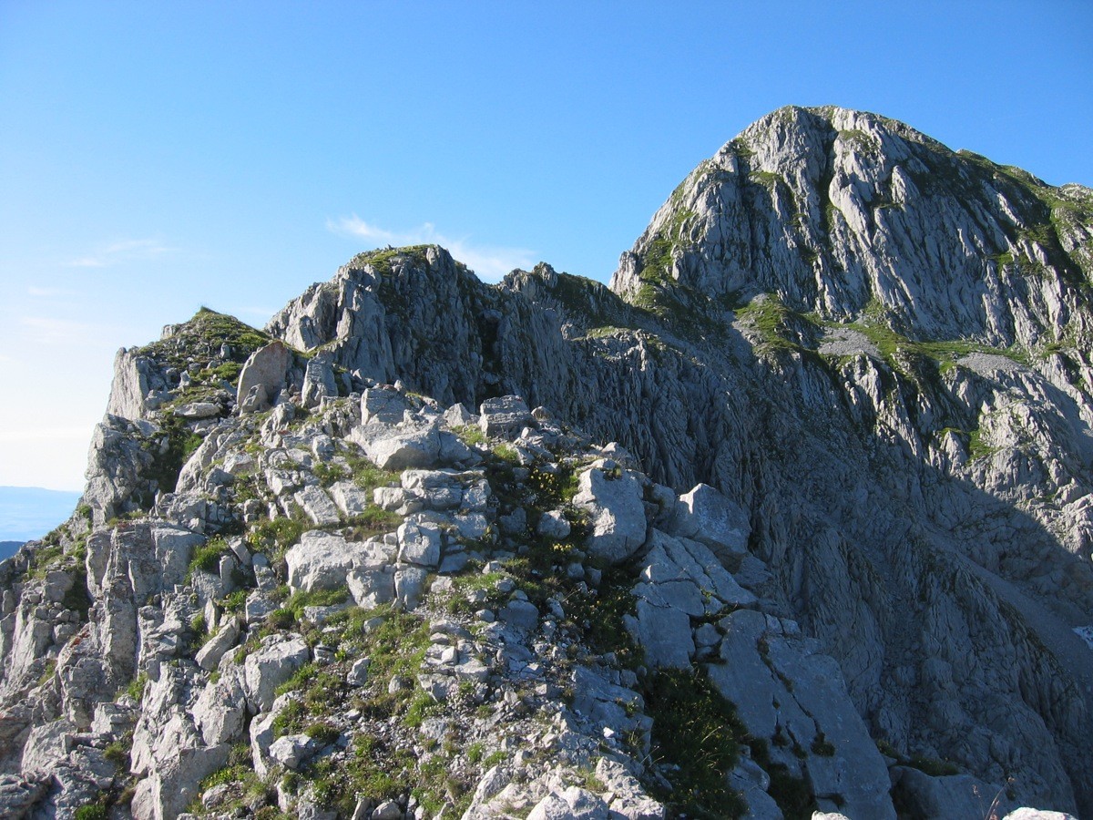 Fin de l'arête SW des Cornettes de Bise