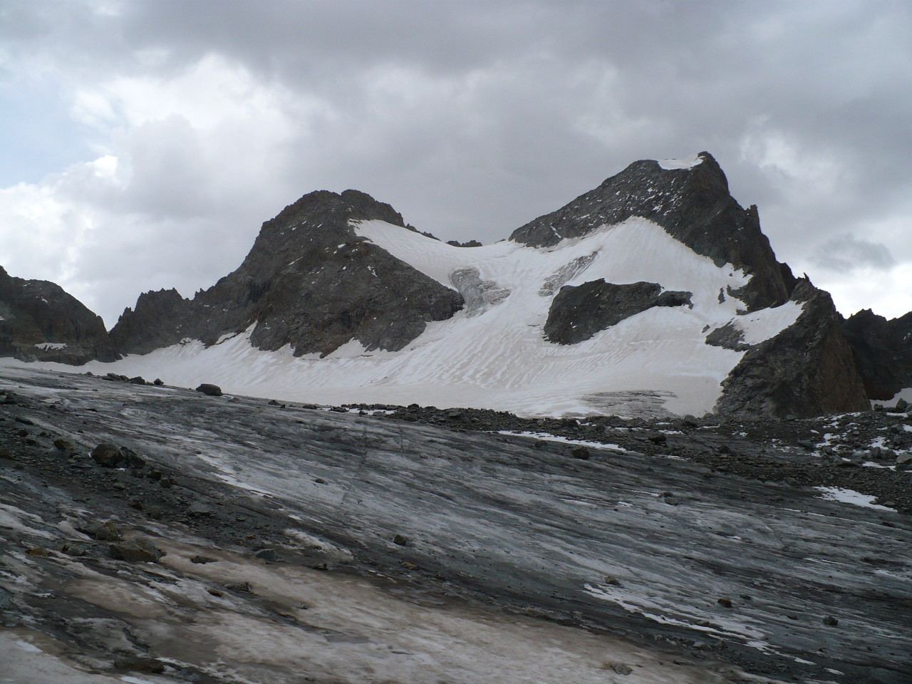 Bas du Glacier de la Selle et Têtes du Replat