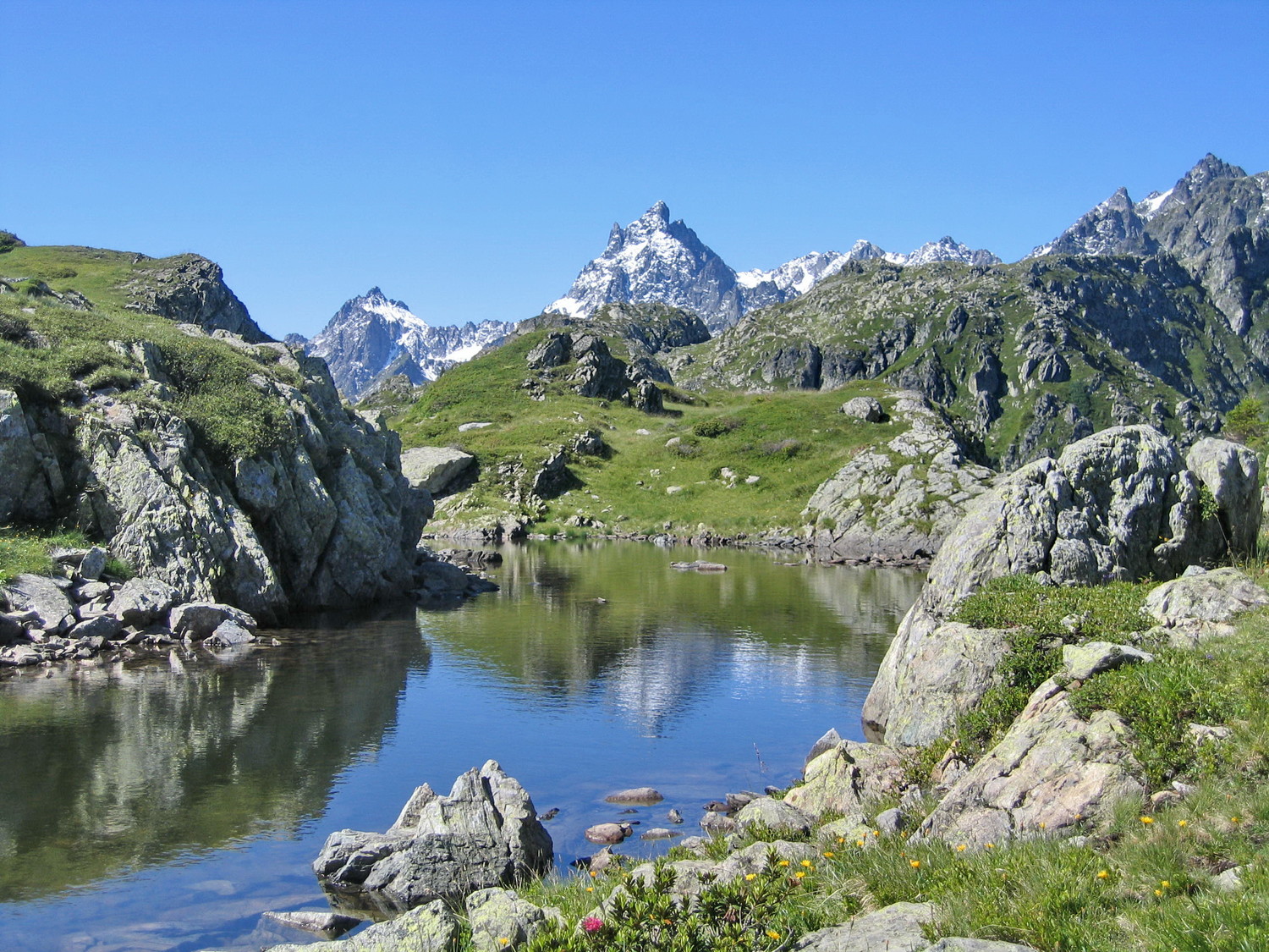 le grand pic, du lac sup de la Coche