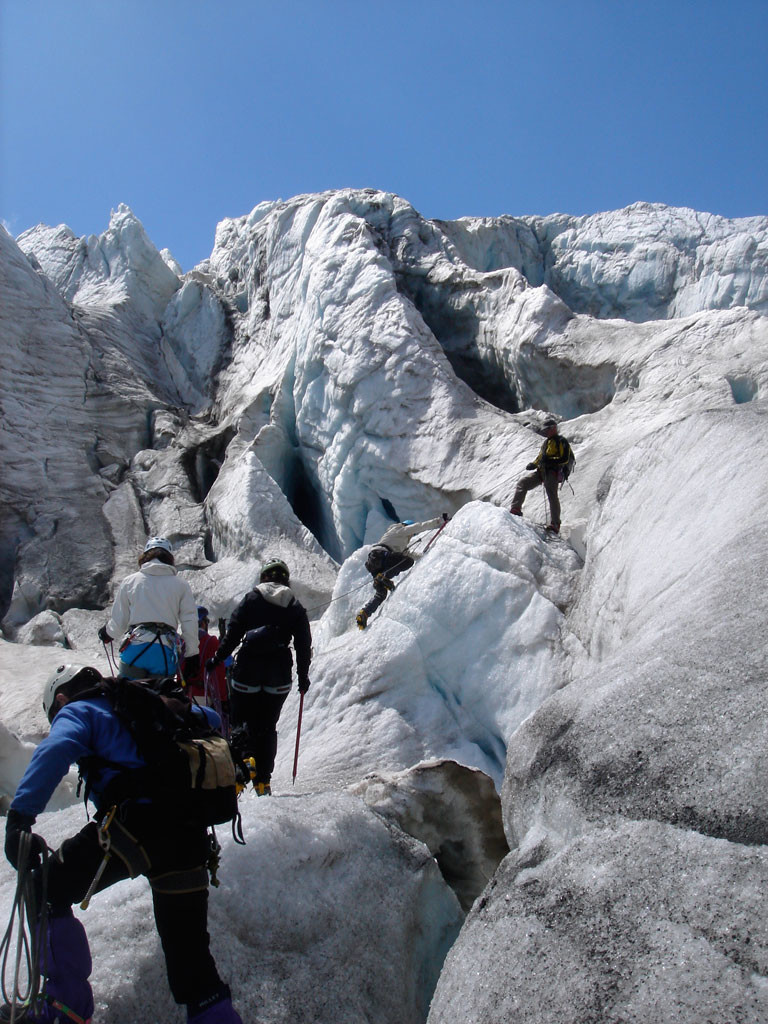 Ecole de glace au Glacier Blanc
