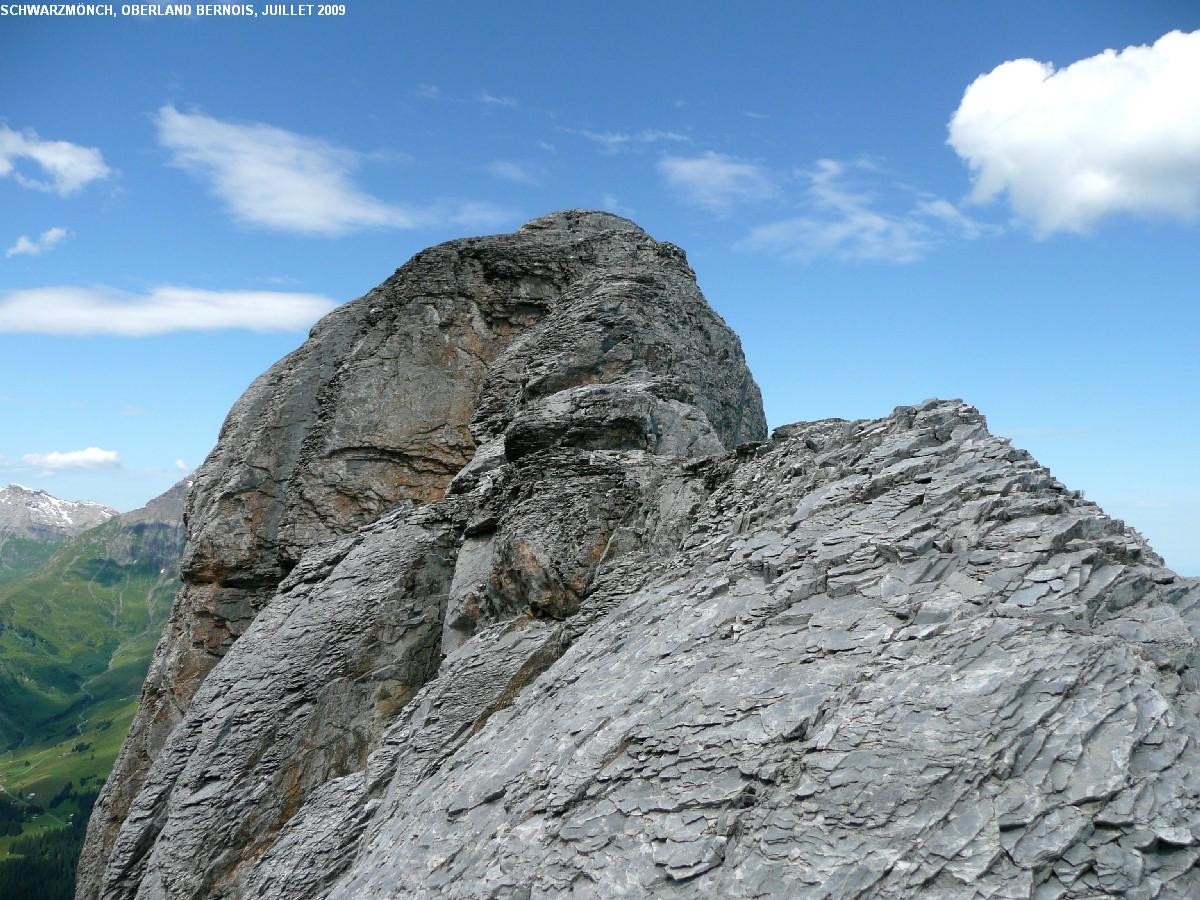Arête sommitale du Schwarzmönch