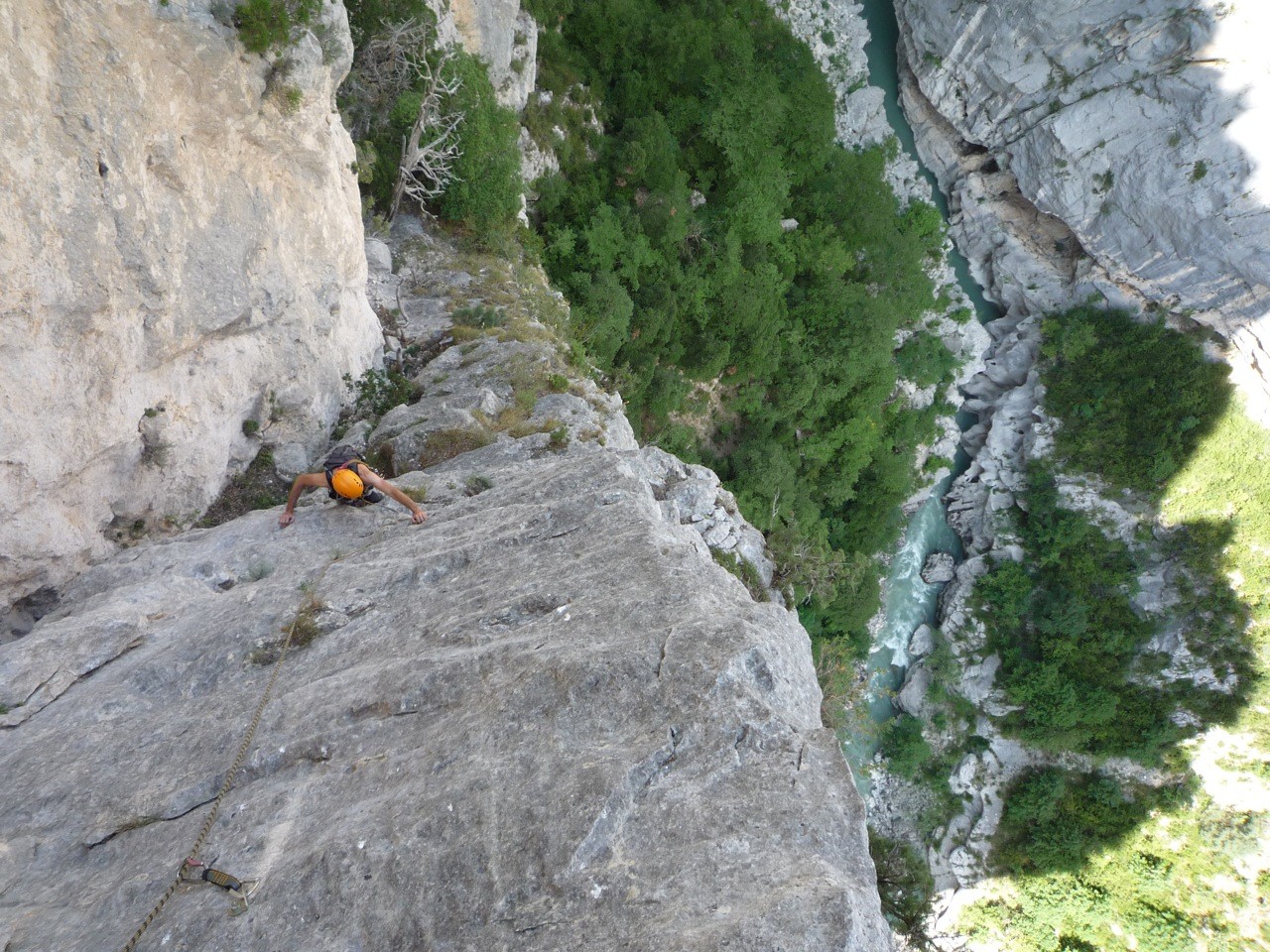 Verdon, voie de l'arche l4 : vue imprenable sur le styx