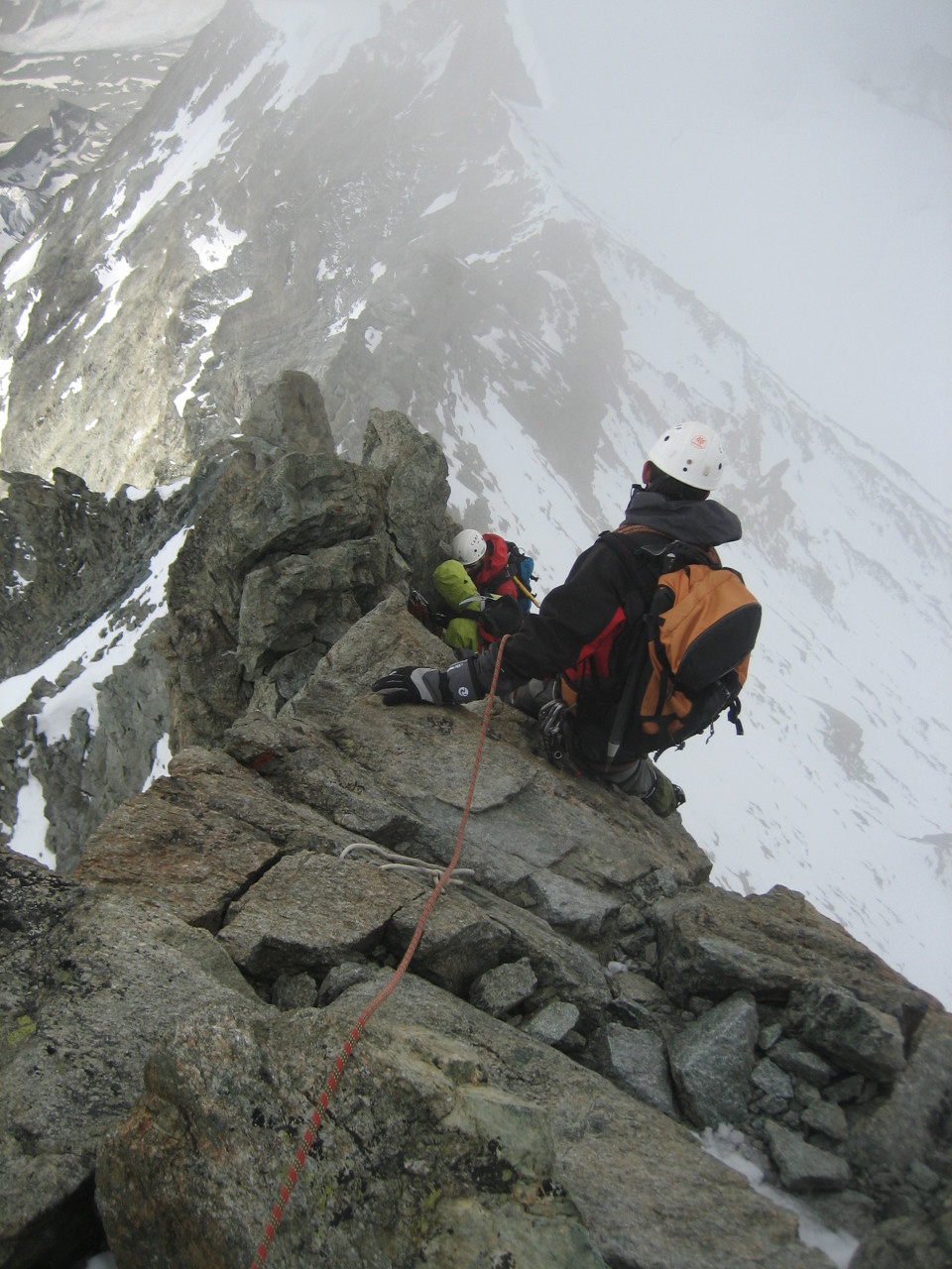 Descente de l'arête