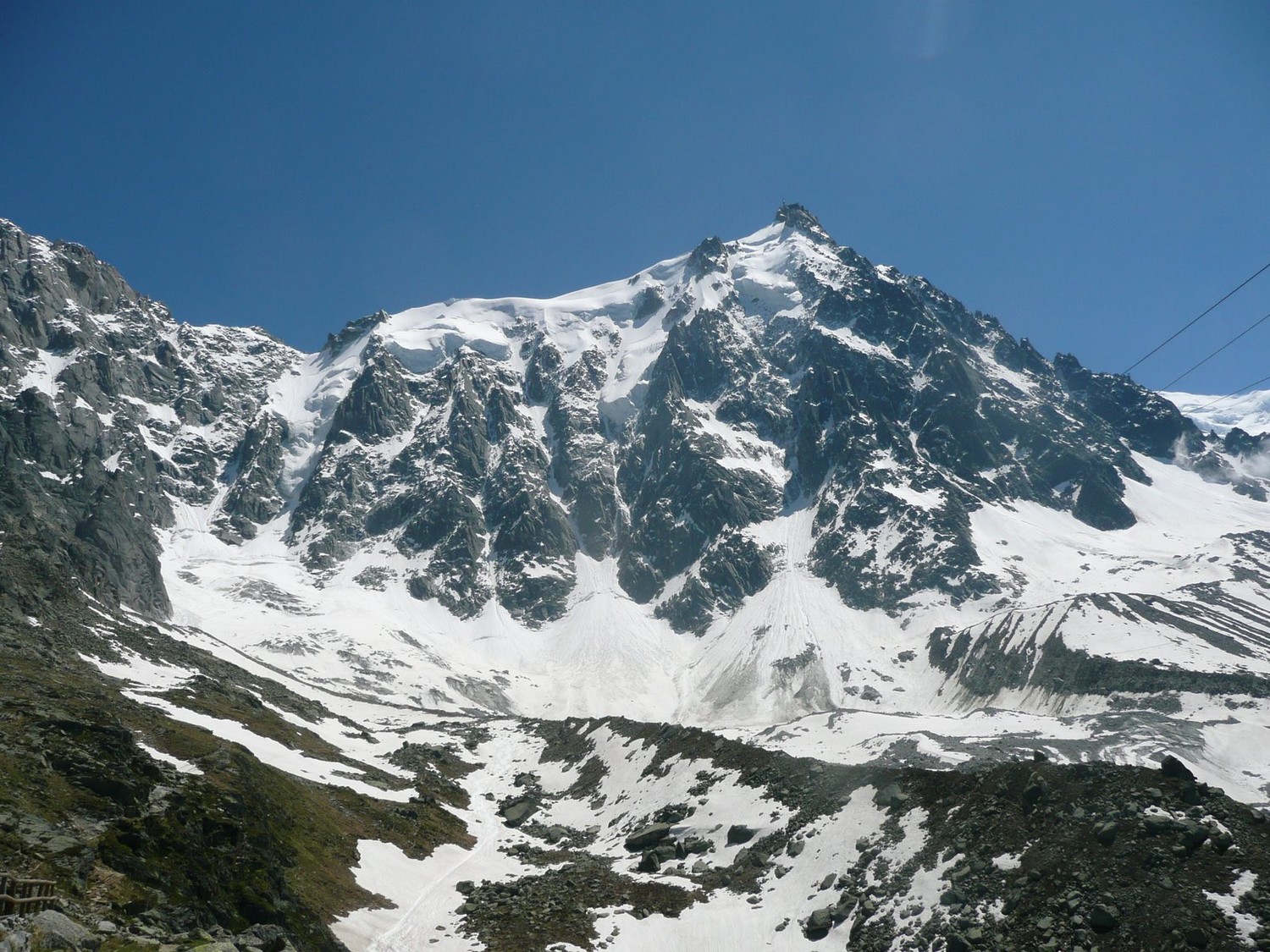 Face N de l'aiguille du Midi