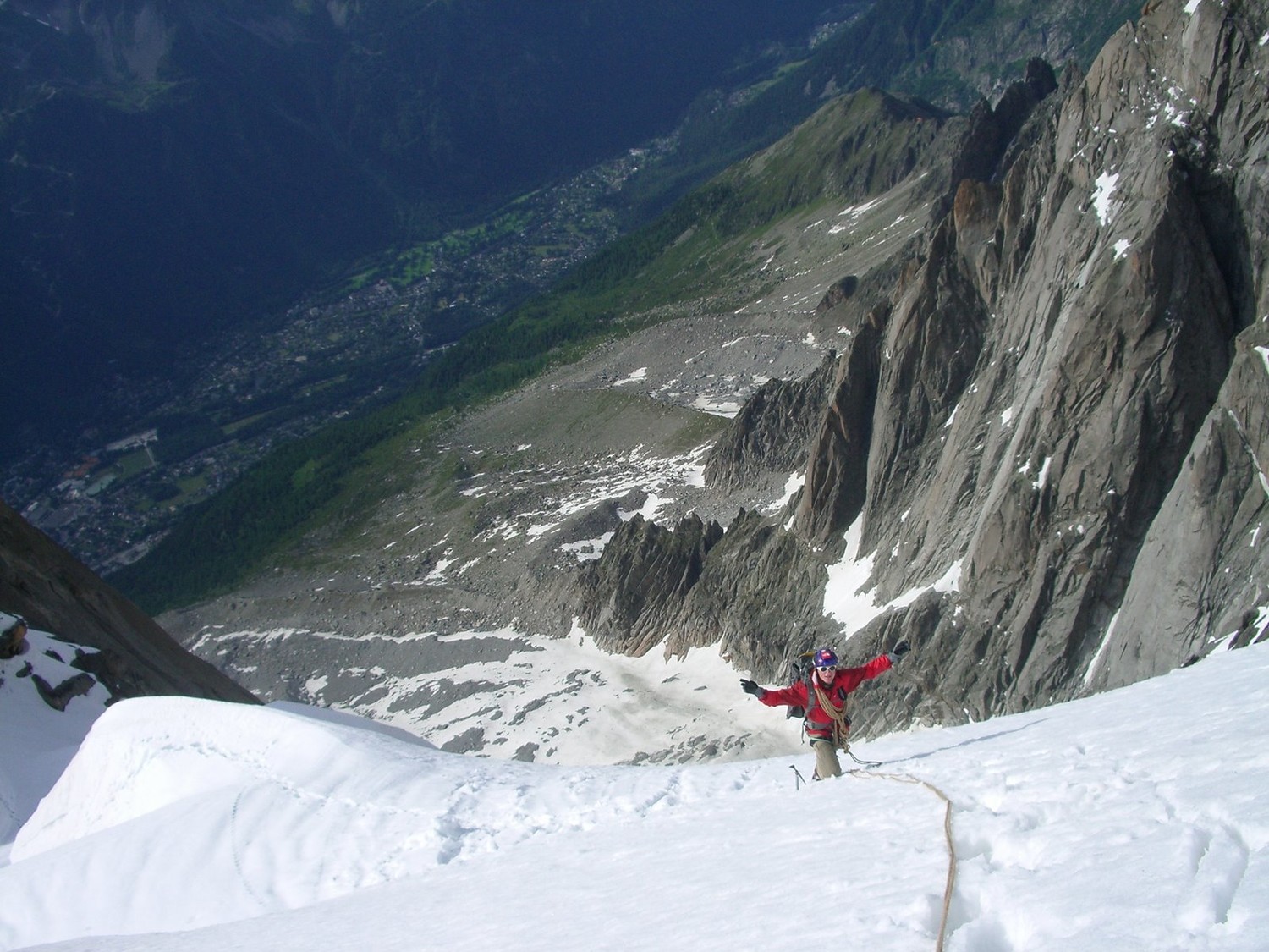 Sur le Glacier en face N du Plan
