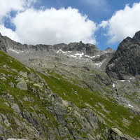 La traversée en direction du col des Crochues