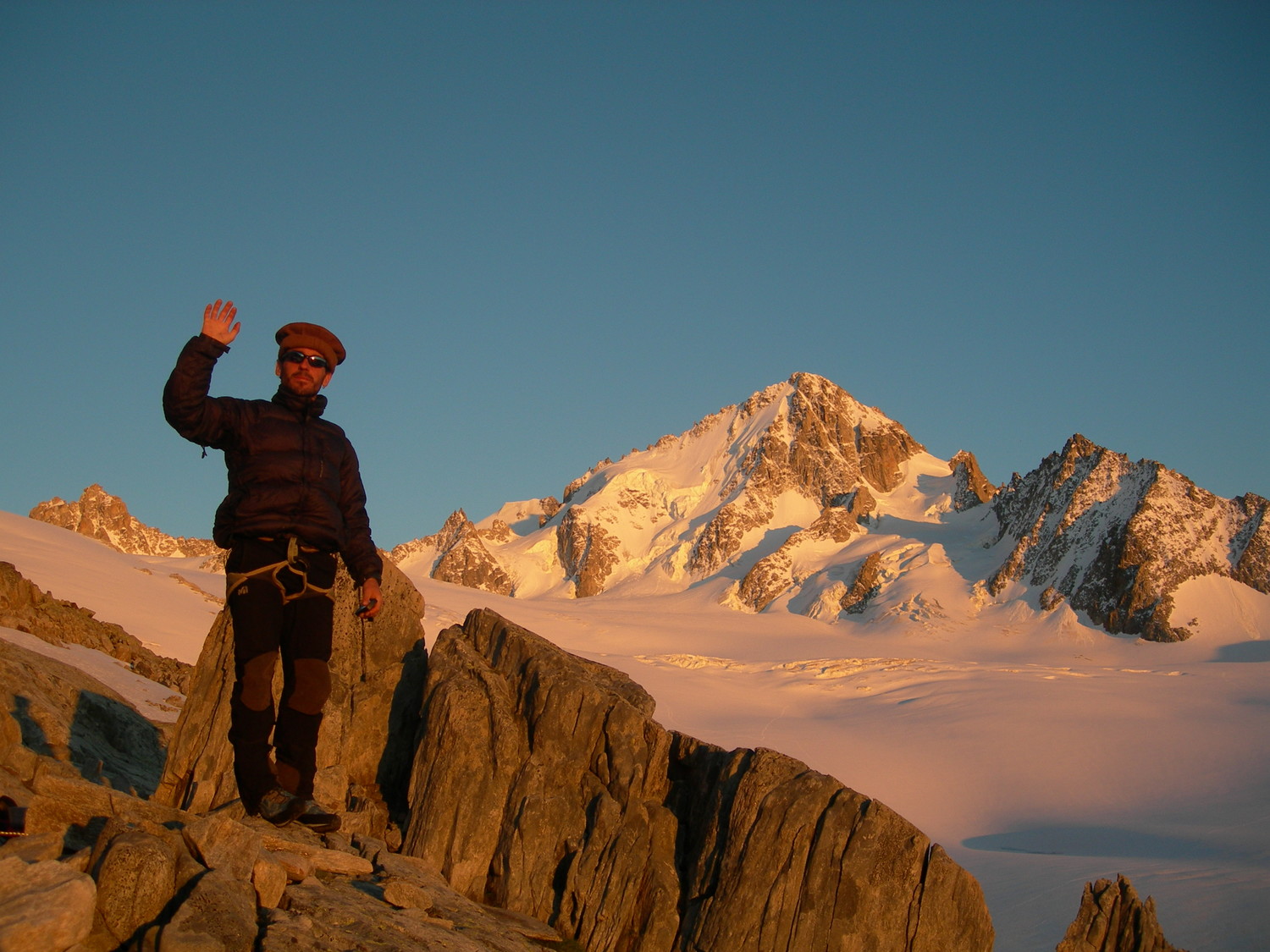 couché de soleil sur françois, le chardonnet et la verte