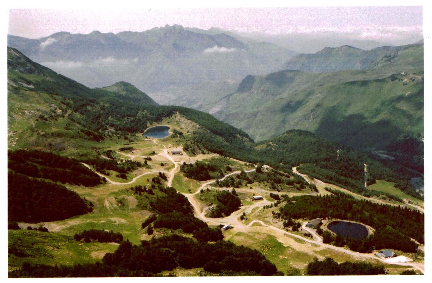 vue sur la vallée de Laruns depuis Gourette