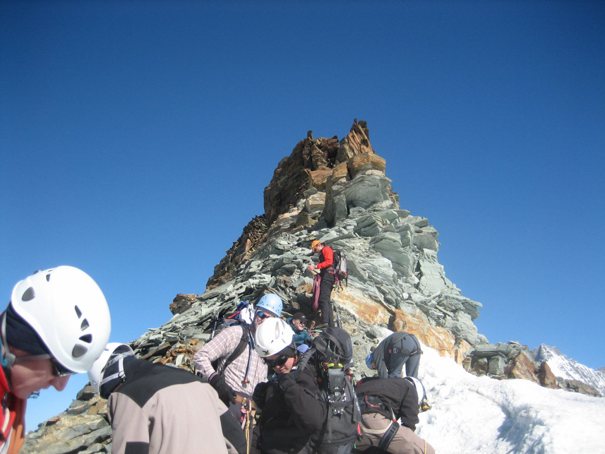 Sur l'arête du Feechopf