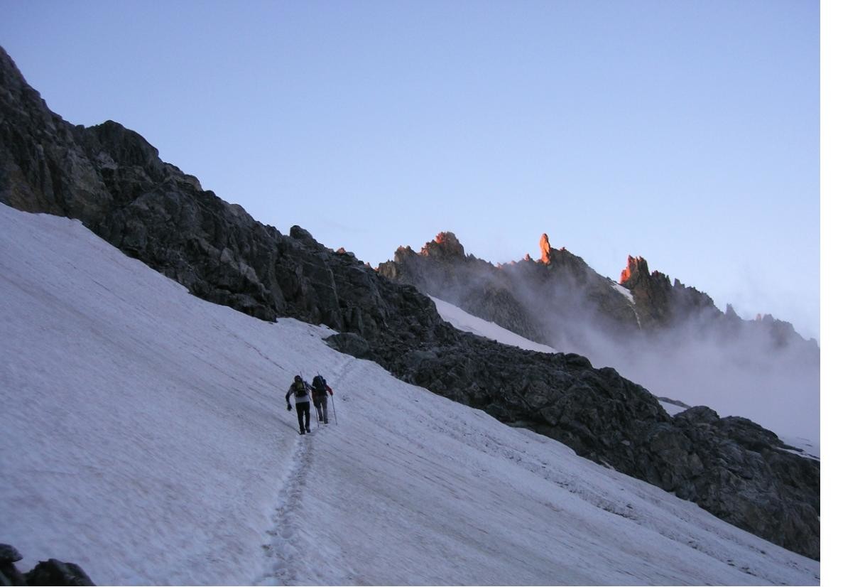 les névés sous le col